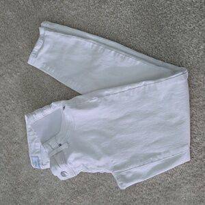 Gap Side Panel Maternity White Jeans